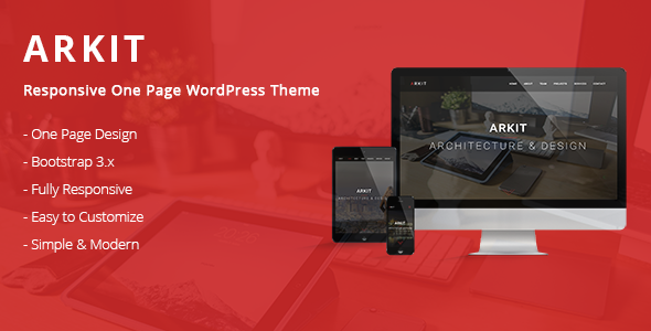 Arkit - Responsive One Page WordPress Theme Logo